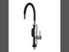 Sofortiger Warmwasser-Küchenhahn, Edelstahl-Wasserhahn, elektrischer Durchlauferhitzer-Wasserhahn