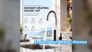 Sofortiger Warmwasserhahn aus Edelstahl