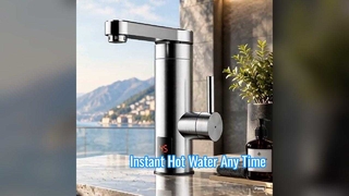Sofortiger Warmwasserhahn mit LED-Anzeige für Küche und Badezimmer