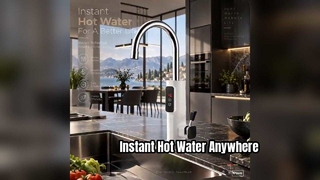 Sofortiger Warmwasserhahn für moderne Häuser. Küchen- und Badezimmerarmaturen. Wasserhähne aus Gussaluminium