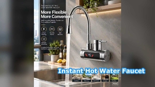 Elektrische Warmwasserhähne für Küchenspülen. Wasserhähne für Durchlauferhitzer