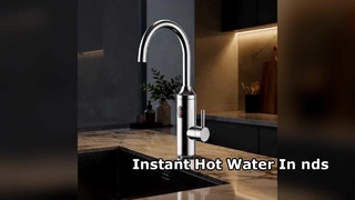 Sofortiger Warmwasser-Küchenhahn aus Edelstahl