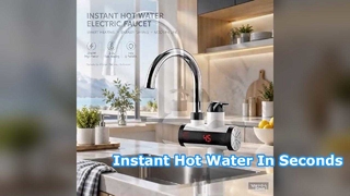 Durchlauferhitzer-Wasserhahn, 3300 W Leistung, erhitzt Wasser in 3–5 Sekunden, geeignet für Küchen, Balkone, Badezimmer