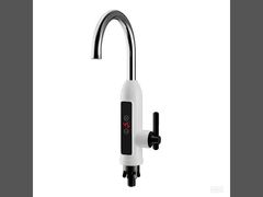 Elektrischer Warmwasserhahn mit sofortiger Erwärmung, Heizelement und Temperaturanzeige aus Edelstahl 304