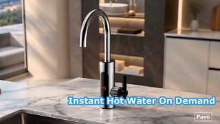 Sofortiger Warmwasserhahn im Edelstahldesign