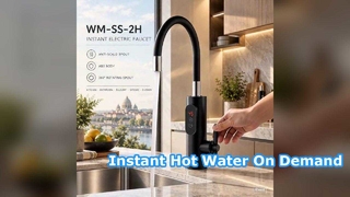 Sofortiger Warmwasserhahn für Küche und Badezimmer, Durchlauferhitzer-Wasserhahn, ABS-Material,